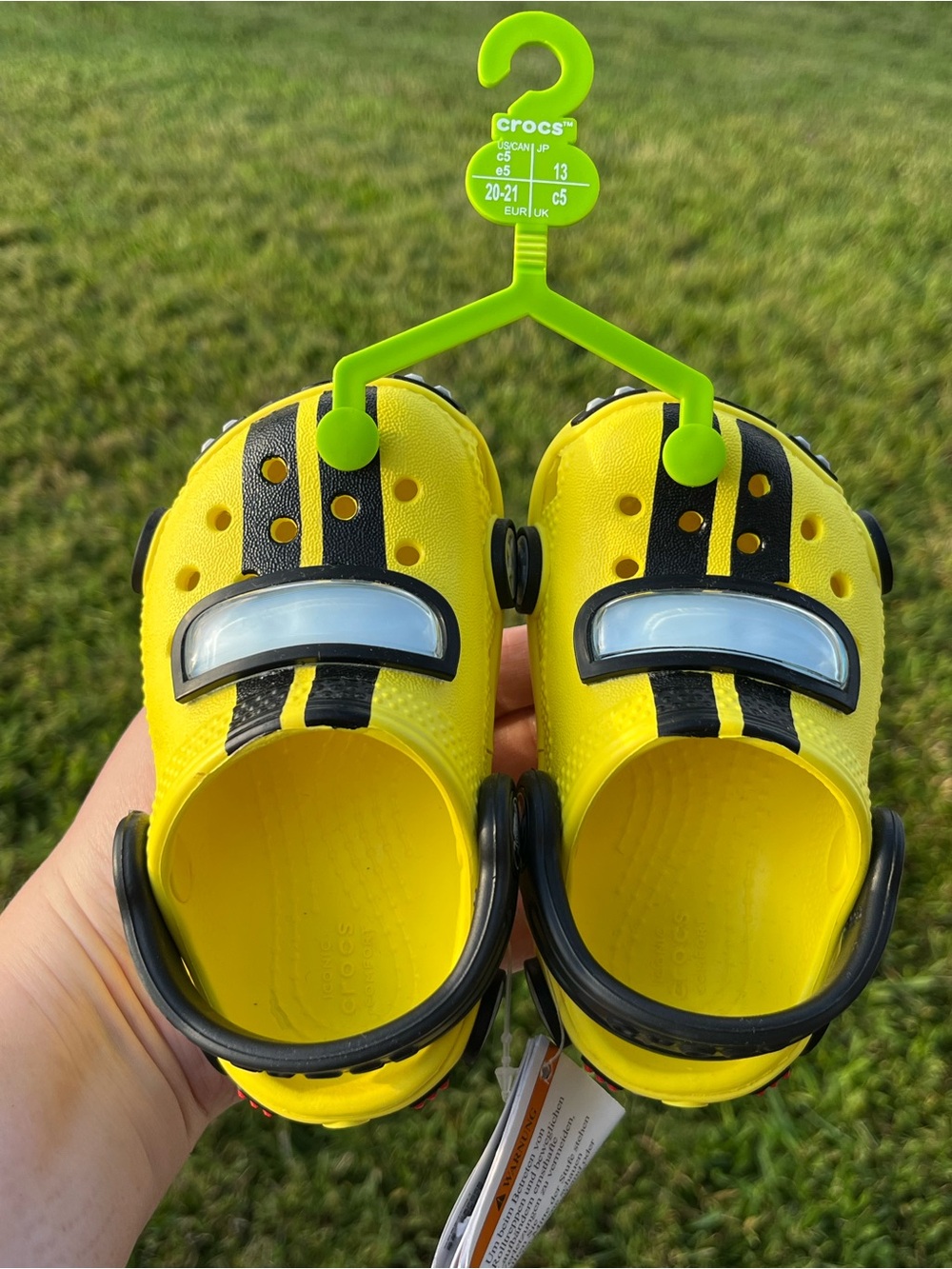 NWT CROCS I Am Race Car Clogs Size C5
